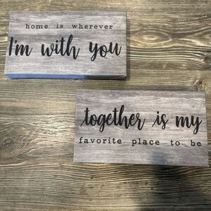 Set Of 2 Home Farmhouse Pictures. Both New. W